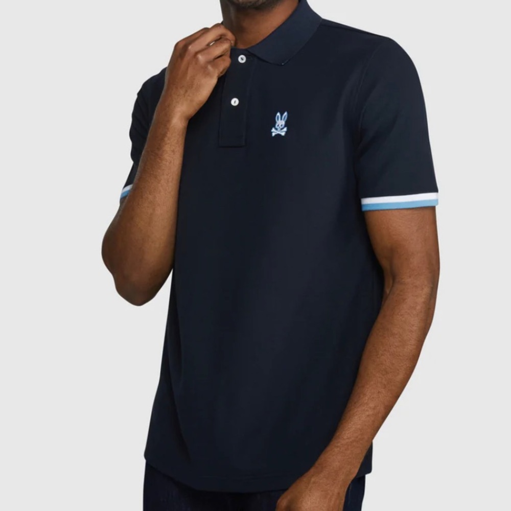 Brand New Authentic Size XL Men’s Psycho Bunny Polo Navy Blue with tag